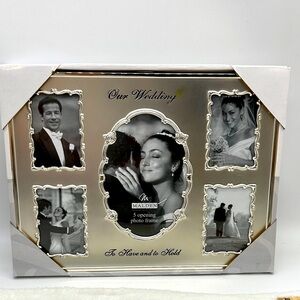 Malden Silver-Plate Picture Frame (Our Wedding To Have & To Hold) 7-3/8”x 9-5/8”